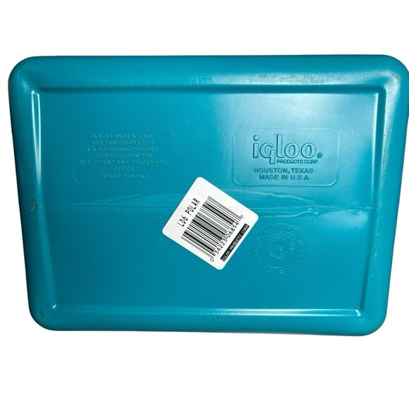 Igloo Polar Six teal purple ice chest insulated USA small lunch box 6 pack 1997 - Picture 11 of 12